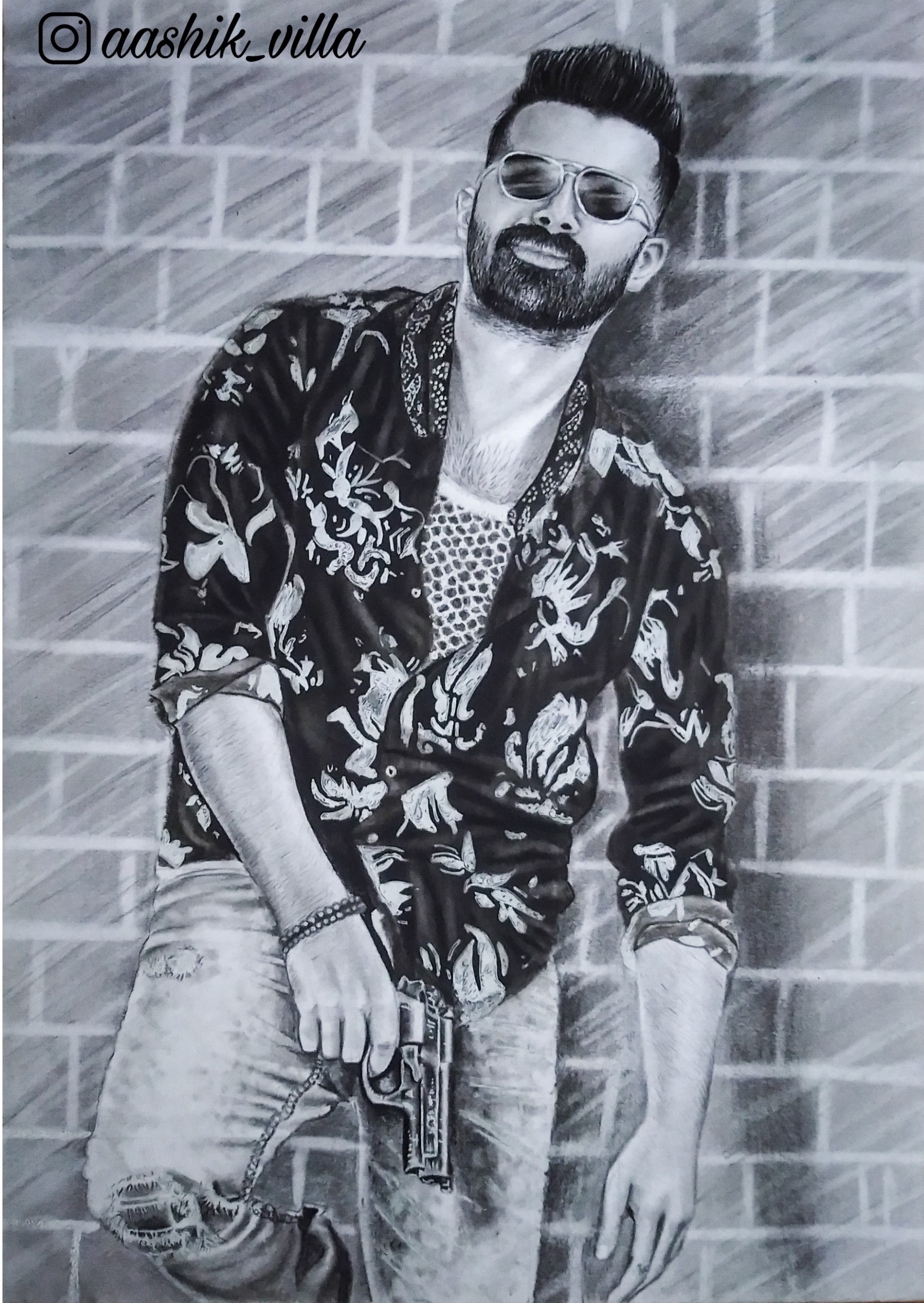 Drawing of Ram Potheneni